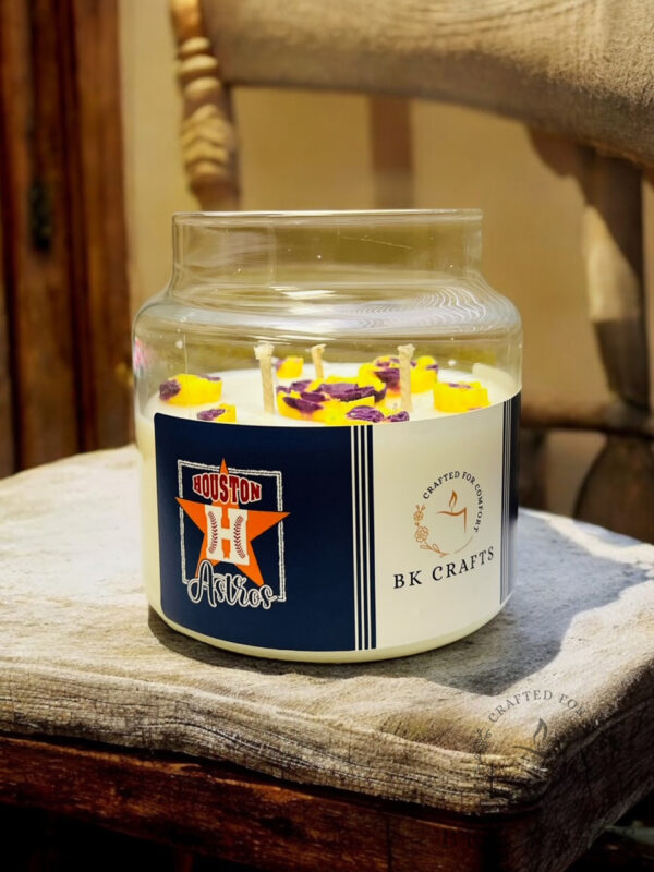 Astros Spark Large Candle BK Crafts