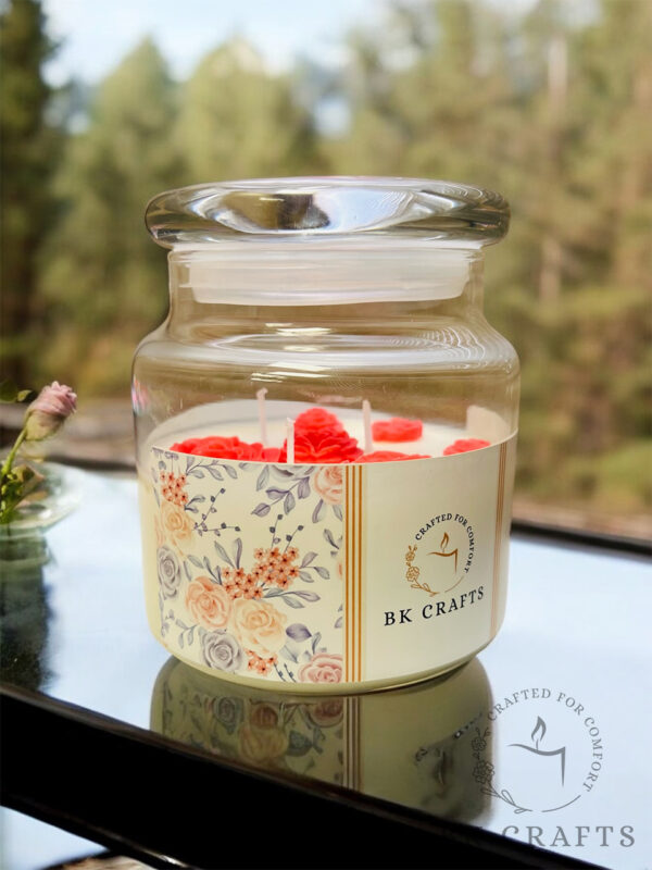 Rose Large candle BK Crafts
