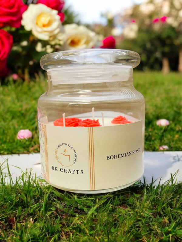 Rose Large Candle BK Crafts