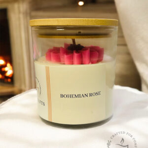 Rose container Candle BK Crafts