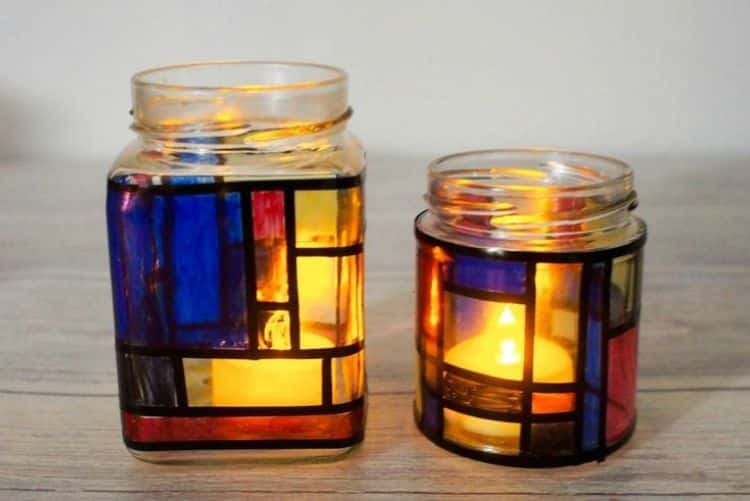 Recycled Glass Candle Jars