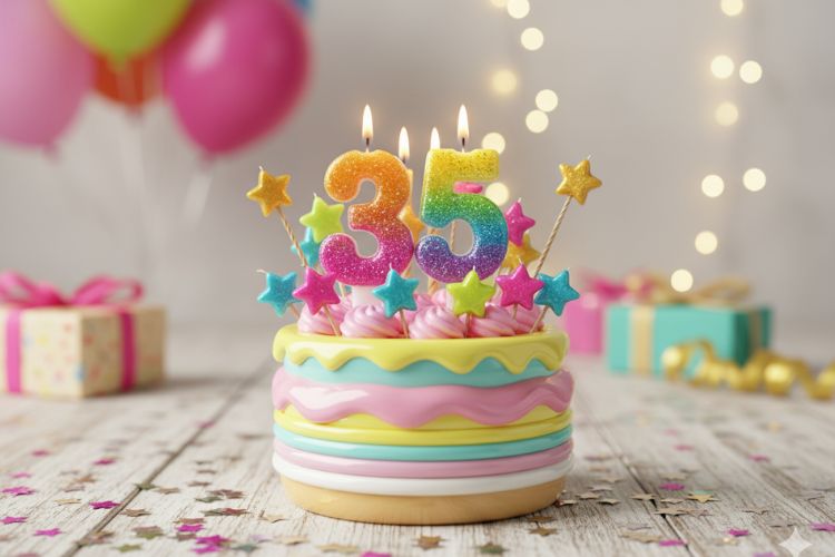 Number Candle Bouquets