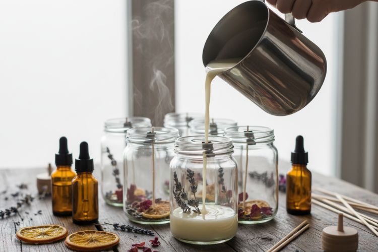 Hand Pouring Candles