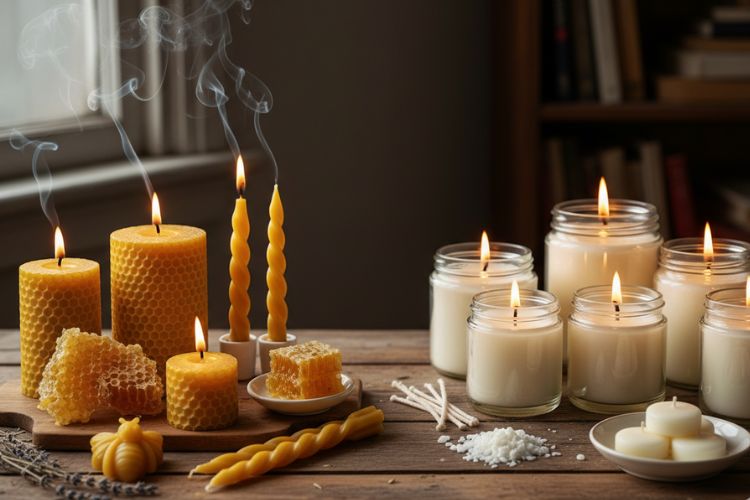 Beeswax vs Soy Candles at a Glance